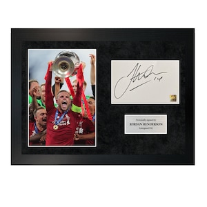 Jordan Henderson | A4 Hand-Signed Photo Frame W/ COA