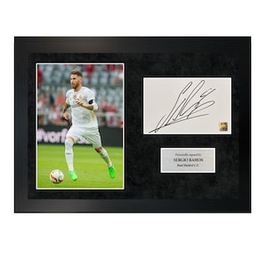 Sergio Ramos | A4 Hand-Signed Photo Frame W/ COA