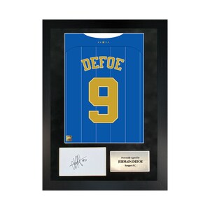 Jermain Defoe | Hand-Signed Shirt Back Poster Frame W/ COA