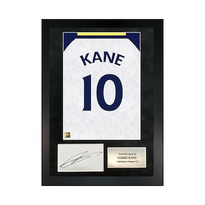 Harry Kane | Hand-Signed Shirt Back Poster Frame W/ COA