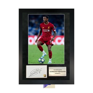 Georginio Wijnaldum | A3 Hand-Signed Photo Frame W/ COA