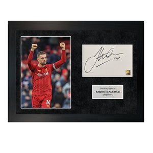 Jordan Henderson | A4 Hand-Signed Photo Frame W/ COA