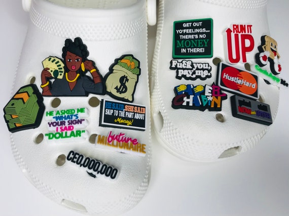 money sign croc charm