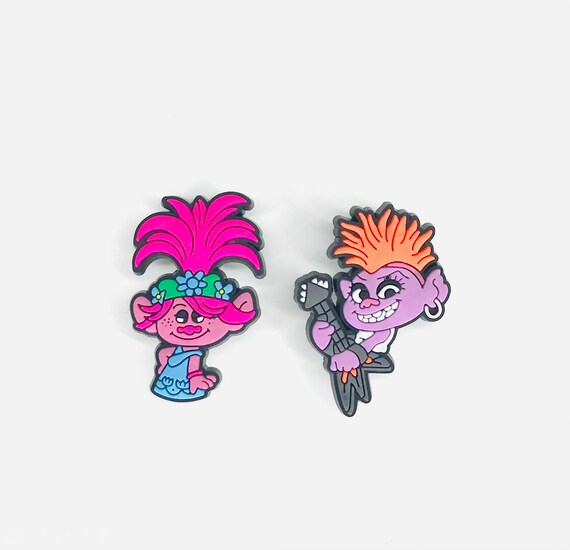 Kid croc charms shoe charms Trolls charms - Etsy España