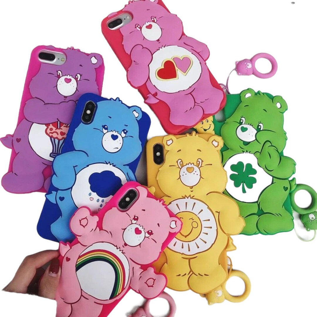 Silicone iPhone Case Care Bear Phone Case Etsy