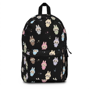 Custom, Labu Backpack, Cute, Black, Labu, Backpack, back to school