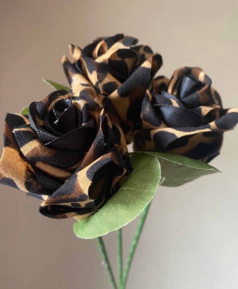 Bandana-rozen met luipaardprint
