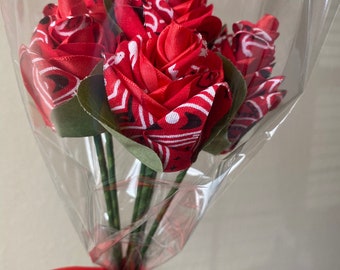 Red or Pink Bandana Roses, Mothers Day, Gift