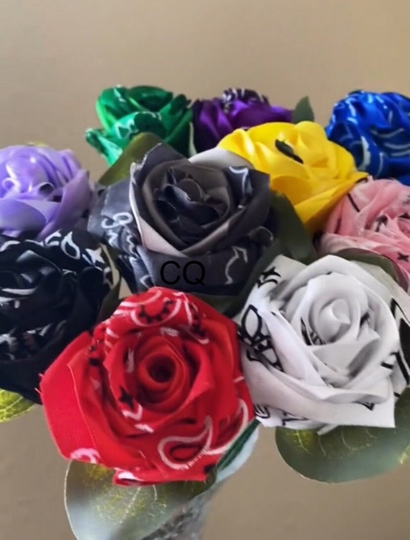 Bandana Roses - Etsy