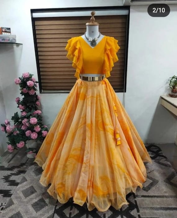 Order Yellow Indo western Dress AA 5494 Online From PADMAVATHY  CREATIONS,CHENNAI