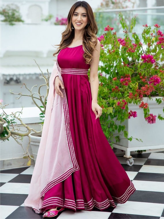 Buy Pista color party wear 2 in 1 style suit in UK, USA and Canada |  Reception gown for bride, Bridal lehenga online, Gowns