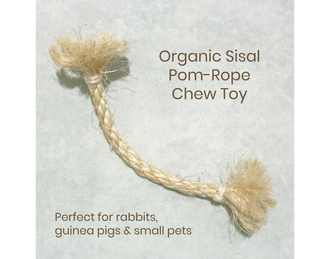 Organic Sisal Pomrope Healthy Pet Chew Toy for Rabbits Guinea Pigs