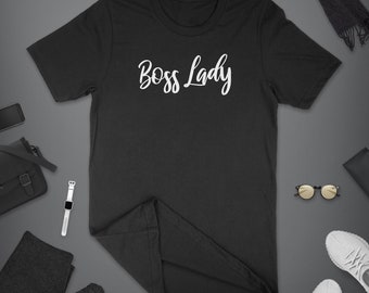 T-shirt Boss Lady, t-shirts pour femmes, t-shirts indépendants, t-shirts dirigés, femmes, t-shirts pour femmes fortes, t-shirts pour femmes d'affaires