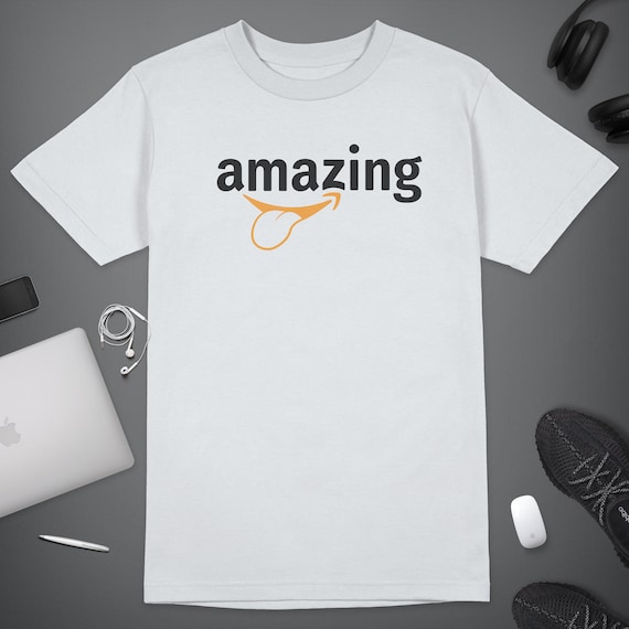 Amazing Logo Parody Shirt, Cool Shirts, Funny Shirts, Parody Shirts, Hip Hop Shirts, Urban Streetwear, Streetwear, Party Shirts, Club Shirts