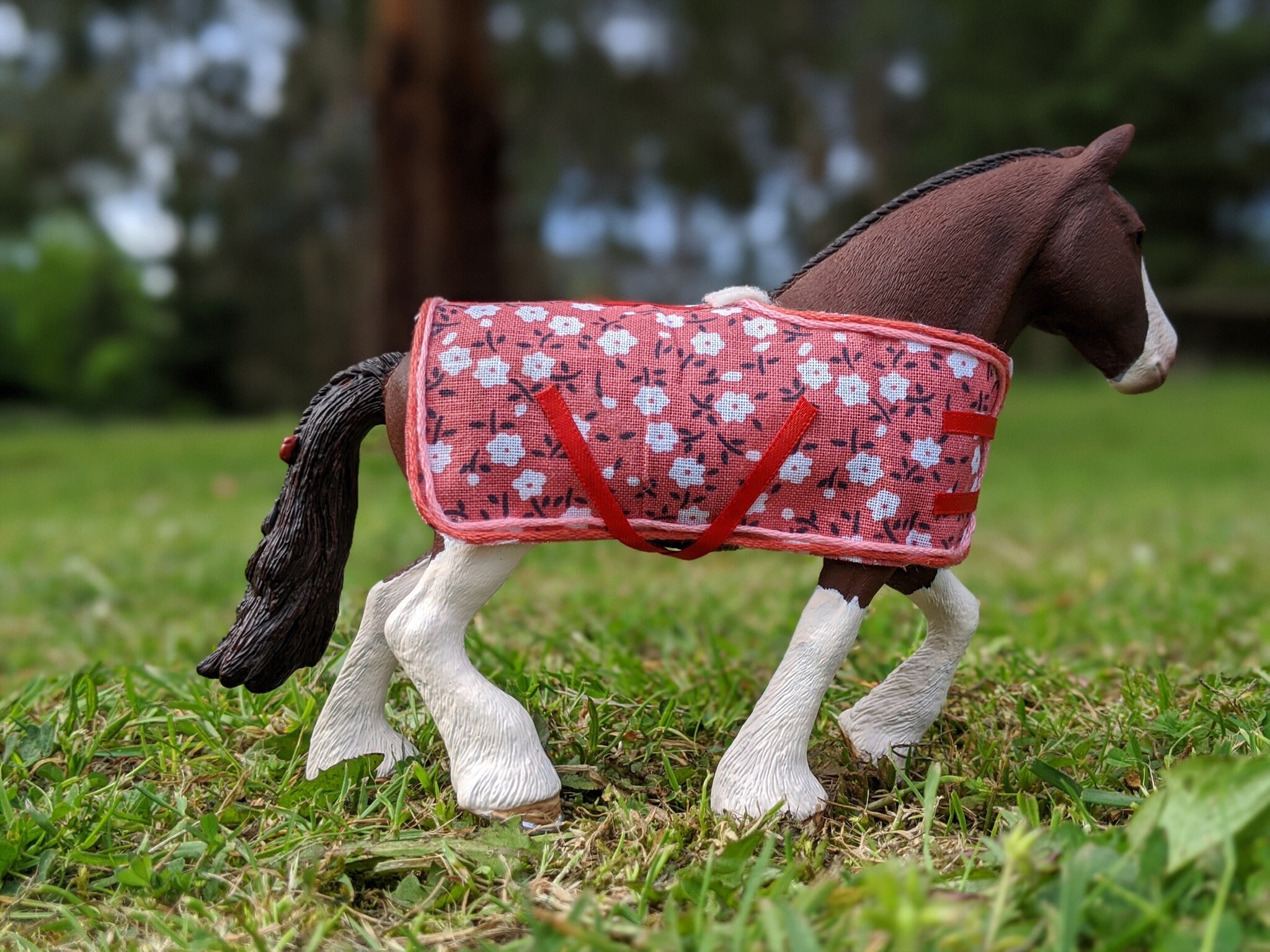 Pink and Red Floral Model Horse Blanket Etsy