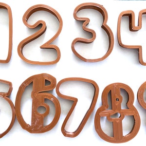 Number Cookie Cutters - Dishwasher Safe - Cookies, Soaps, Ceramic
