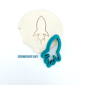 Rocket cookie cutter - Dishwasher Safe - Cookies, Soaps, Ceramic