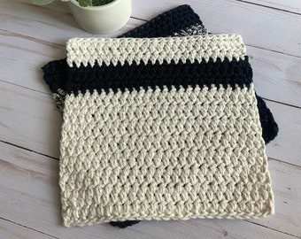 Beginner Crochet Dishcloth Pattern: Ryan Farmhouse Washcloth (PDF Pattern)