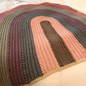 RAINBOW BLANKET Crochet Pattern - Crochet Blanket Pattern - Rainbow Crochet Pattern - PDF Download Crochet Pattern - Easy Crochet Pattern