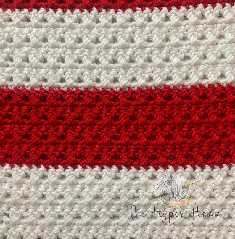 AMERICAN FLAG BLANKET Crochet Blanket Pattern Pdf Pattern Americana Flag Crochet Blanket Usa Flag Blanket Crochet Pattern Blanket image 4