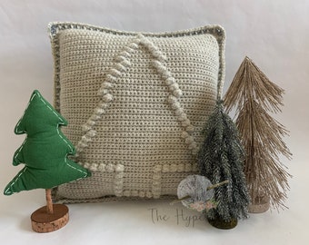 Crochet Tree Pillow Pattern: Christmas Decor (PDF Pattern)
