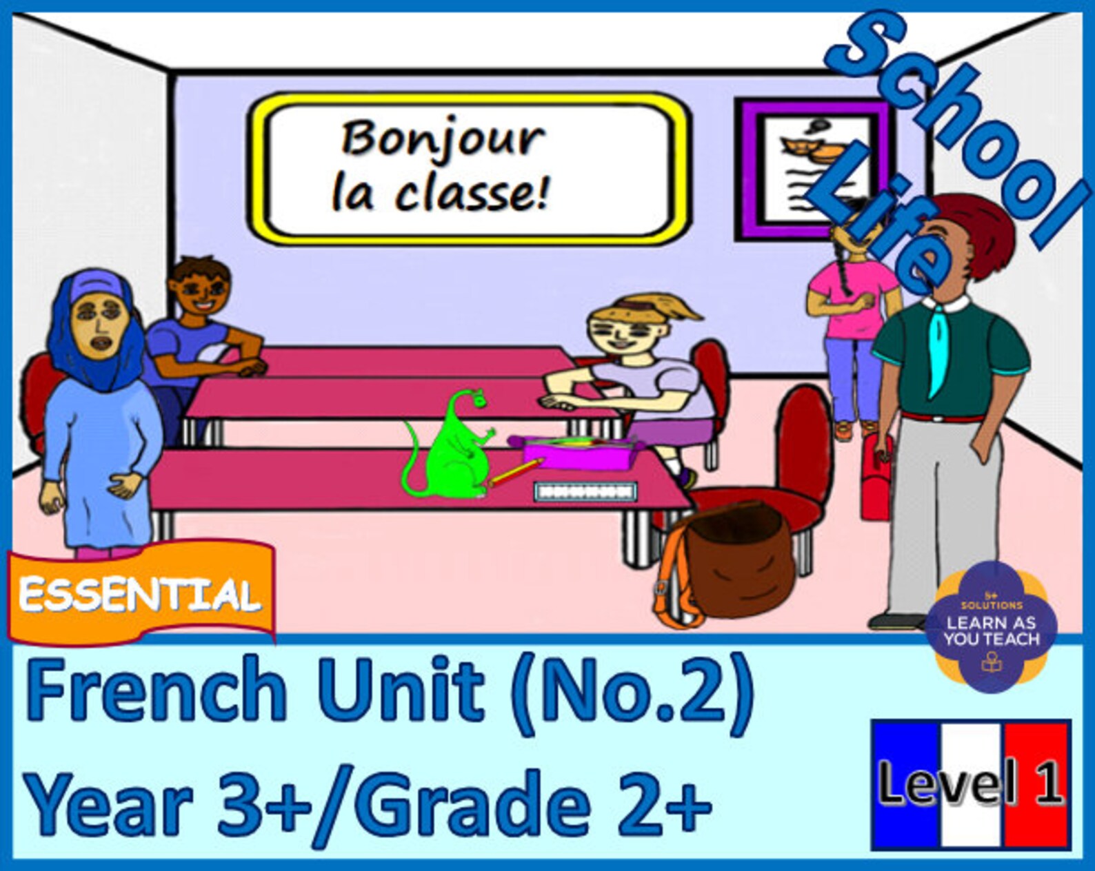 Grade 2/year 3 Primary French Unit School Life Etsy