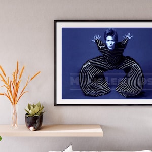 David Bowie print, David  Bowie Wall art, David Bowie poster print,.David Bowie vintage print gift,Musician,Pop culture, Ziggy Stardust