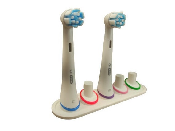 Soporte/soporte para cepillo de dientes eléctrico Oral-B con bandeja de  goteo Individual con soportes para cabezales dobles Soporte para compartir  -  México