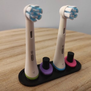 Oral-b iO Ständer für Zahnbürstenköpfe mit Farbringen Bild 2