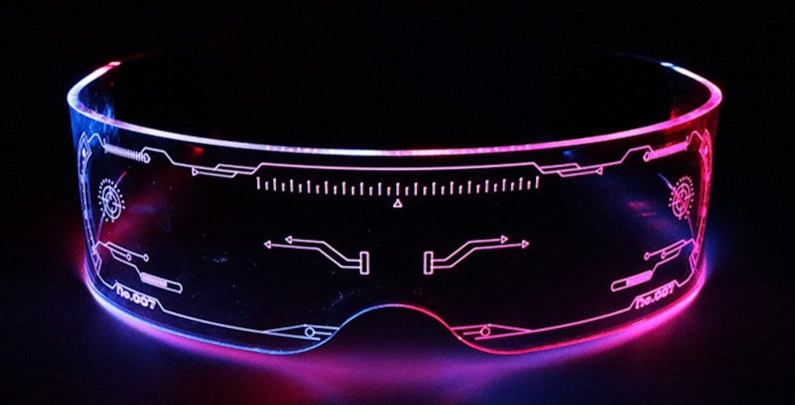 Cyberpunk clothing .Cyberpunk LED Visor Glasses Cosplay Etsy