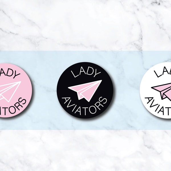 Lady Aviators Logo Sticker Bundle