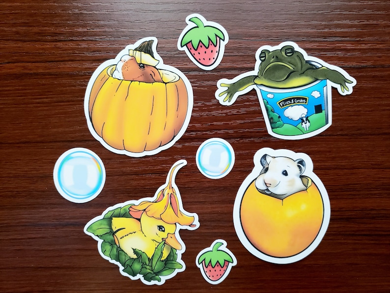 Goofy Pet Stickers Variety Pack 8 Pcs