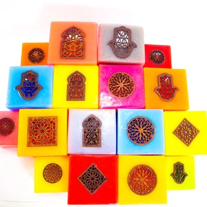 High Quality Colorful MOROCCAN Handmade Wax TeaLight Holder Organic Palm Oil Wax