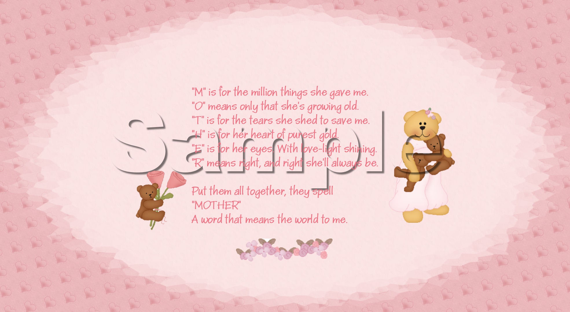 Mother HD Desktop Wallpaper 1920x1080 | Etsy