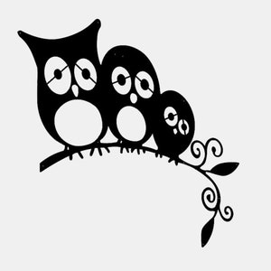 Owl Wall Decor digital lasercut .dxf .svg file