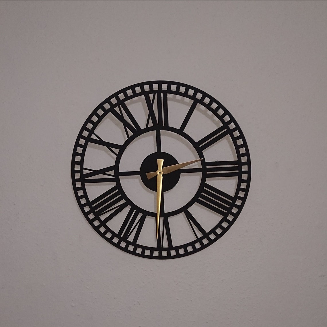 Roman Numeral Wall Clock Digital Lasercut .dxf .svg File Etsy Canada