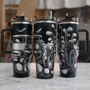 40oz Tumbler Wrap, Golf Tumbler Laser Design, Tumbler Laser gegraveerd Svg, Tumbler ontwerpen