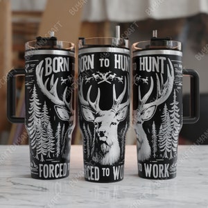 40oz Tumbler Wrap, Hunting Tumbler Laser Design, Tumbler Laser Engraved Svg, Tumbler Designs
