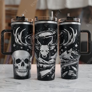 40oz Tumbler Wrap, Hunting Tumbler Laser Design, Tumbler Laser Engraved Svg, Tumbler Designs