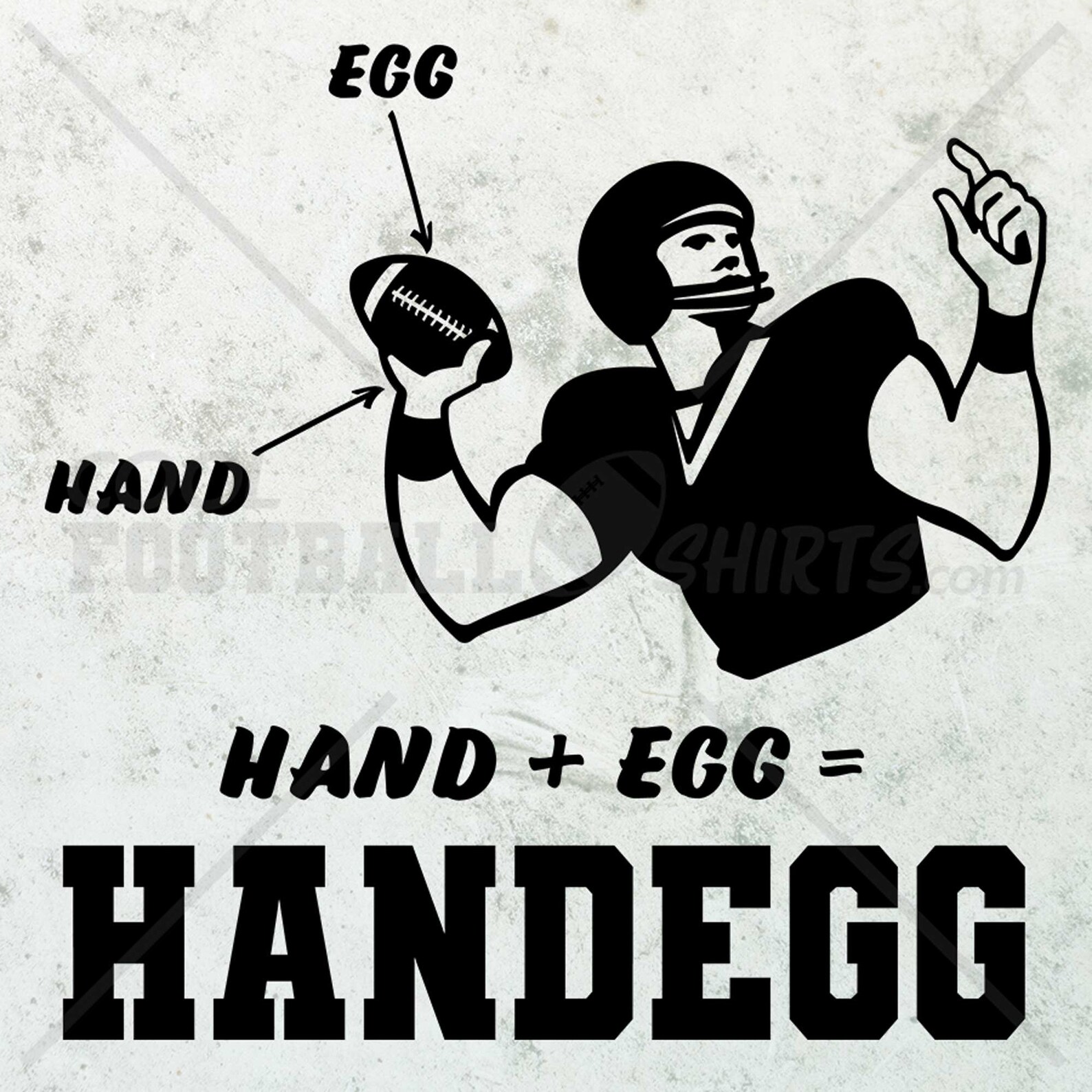 Hand Egg Handegg Funny Football Shirt Etsy