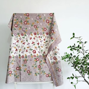 2.57 yd handwritten batik tulis LASEM - Sekar Jagat (flower universe) Bledak Lung-Lungan Kricak, Indonesian hand drawn batik cotton fabric