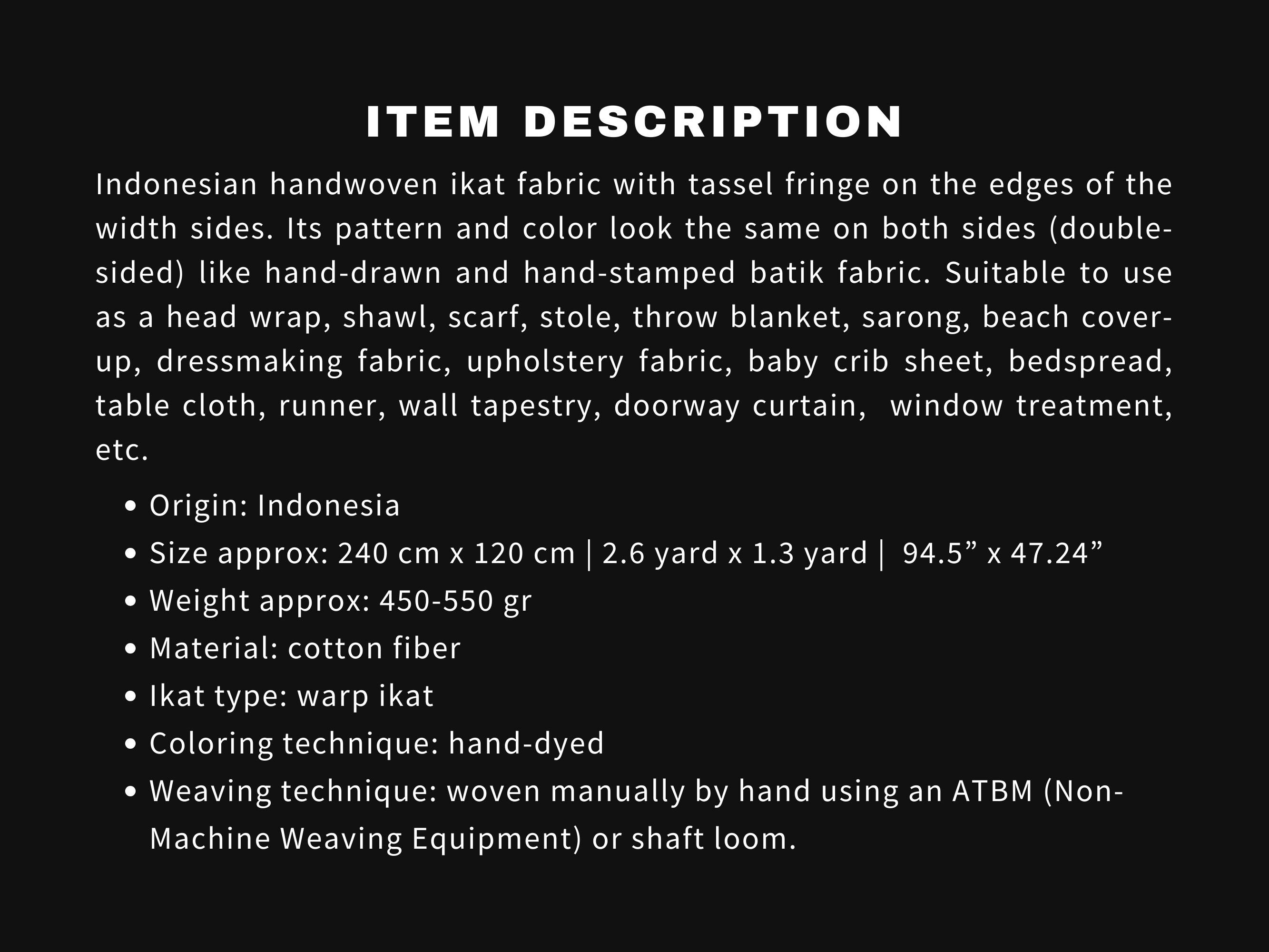 Woven Cotton Ikat Head Bands Woven Cotton Ikat Head Bands
