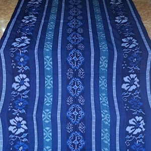2.6 yd Indonesian handwoven ikat fabric, sarong ethnic hand dyed dressmaking fabric cotton throw blanket couch bedspread tapestry upholstery