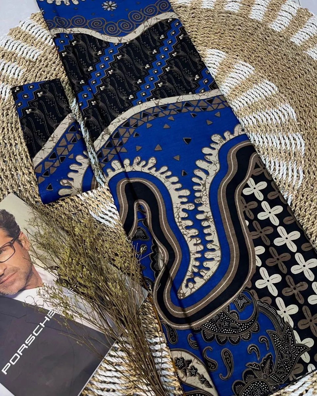 2.3 Yd Indonesian Handprinted Batik Cotton Fabric, Ethnic Sarong Wrap  Skirt, Lungi, Tribal Batik Patterned Textiles, Dressmaking, Upholstery -  Etsy