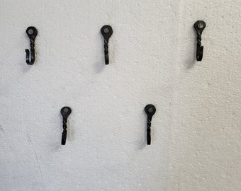 Horseshoe nail J hooks hand made