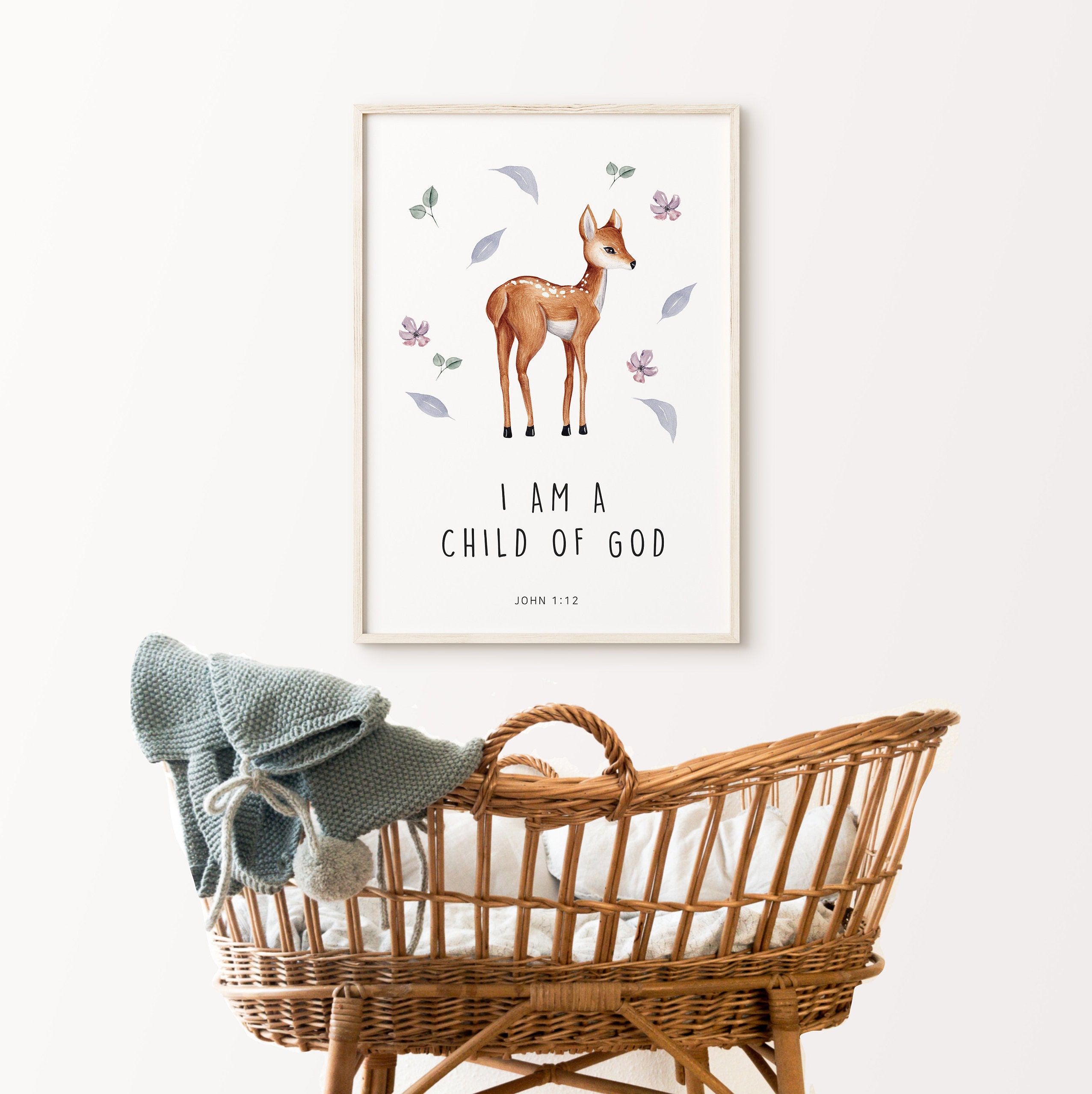 Set of 3 Kids Bible Verse Printable, Bible Verse, Baby Room, Nursery