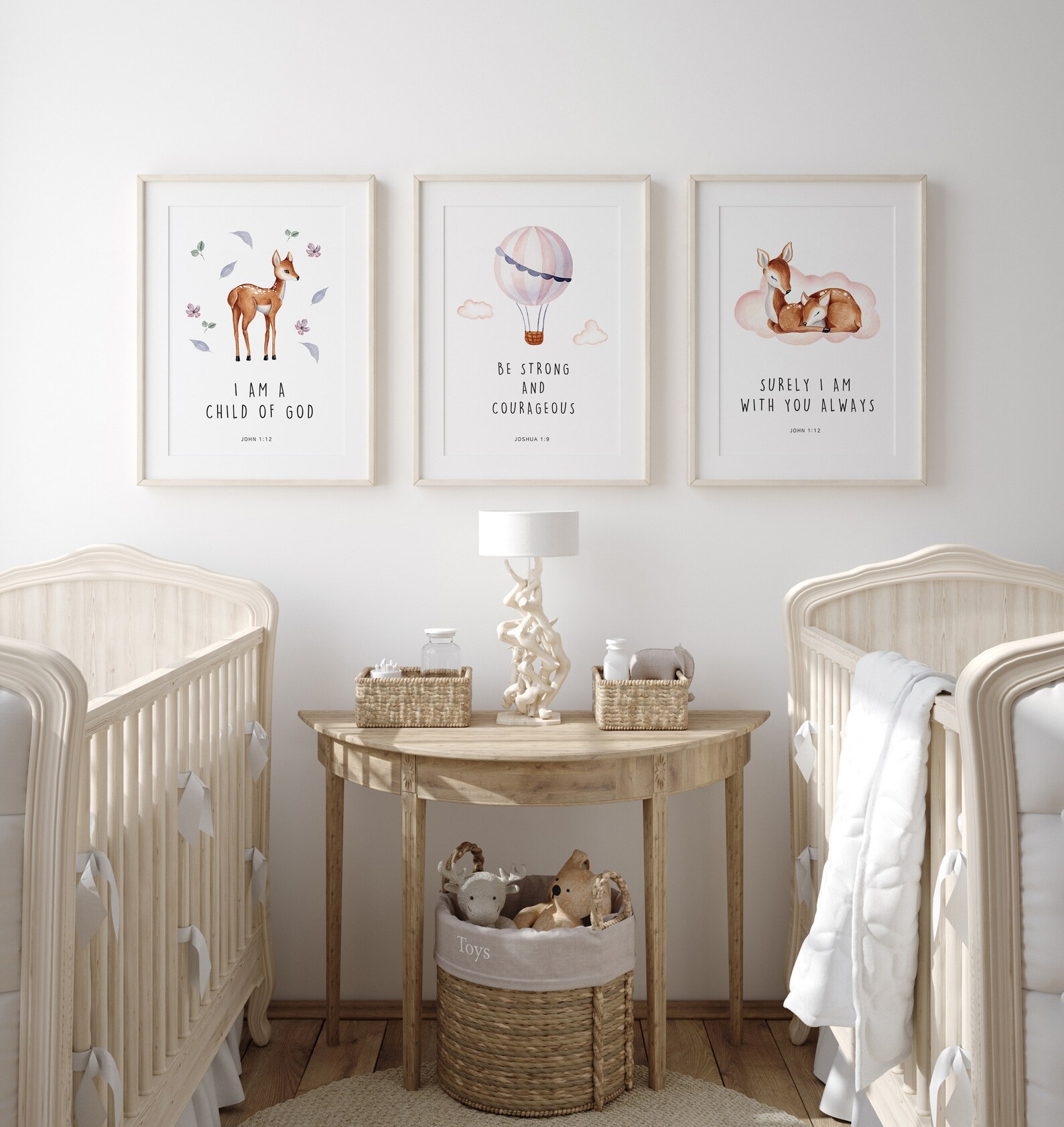 Set of 3 Kids Bible Verse Printable, Bible Verse, Baby Room, Nursery