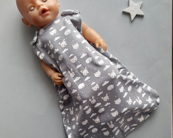 Schlafsack für 43 cm große Puppen / kleine Schlaftiere