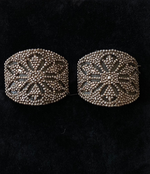 Antique French Cut Steel Shoe Buckles
