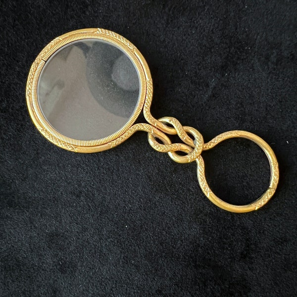 Antique Georgian or Early Victorian Quizzer Magnifier Glass Pendant